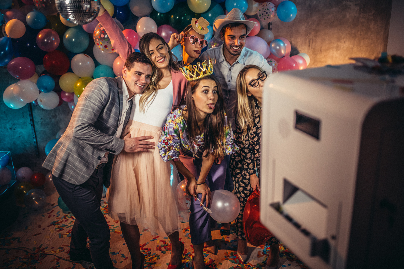 Photo booth at a party